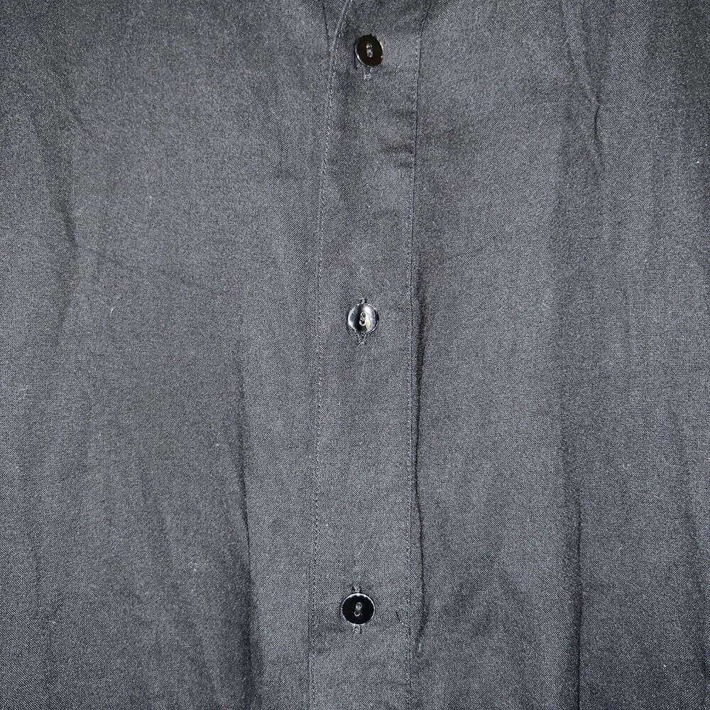 NWT Zara Black Embroidered Button Up Blouse - Picture 6 of 10